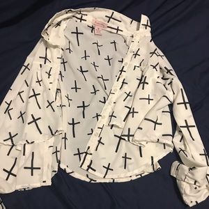 Button up cross shirt